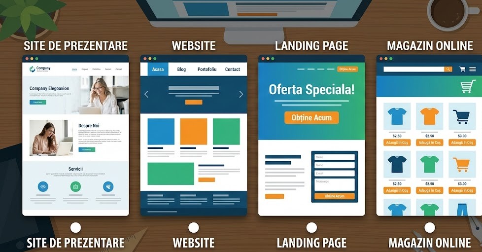 Tipuri de site-uri web și nivelul de complexitate